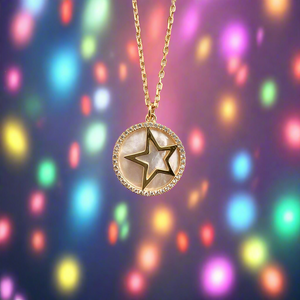 Rockstar Necklace - Mother of Pearl | Gold Vermeil