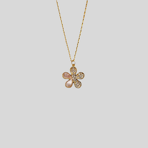 Pearl Flower Necklace | Gold Vermeil