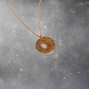 Celestial Coin Necklace | Gold Vermeil