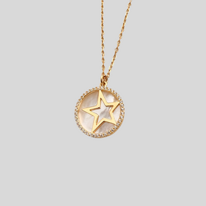 Rockstar Necklace - Mother of Pearl | Gold Vermeil