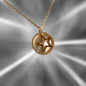 Rockstar Necklace - Mother of Pearl | Gold Vermeil