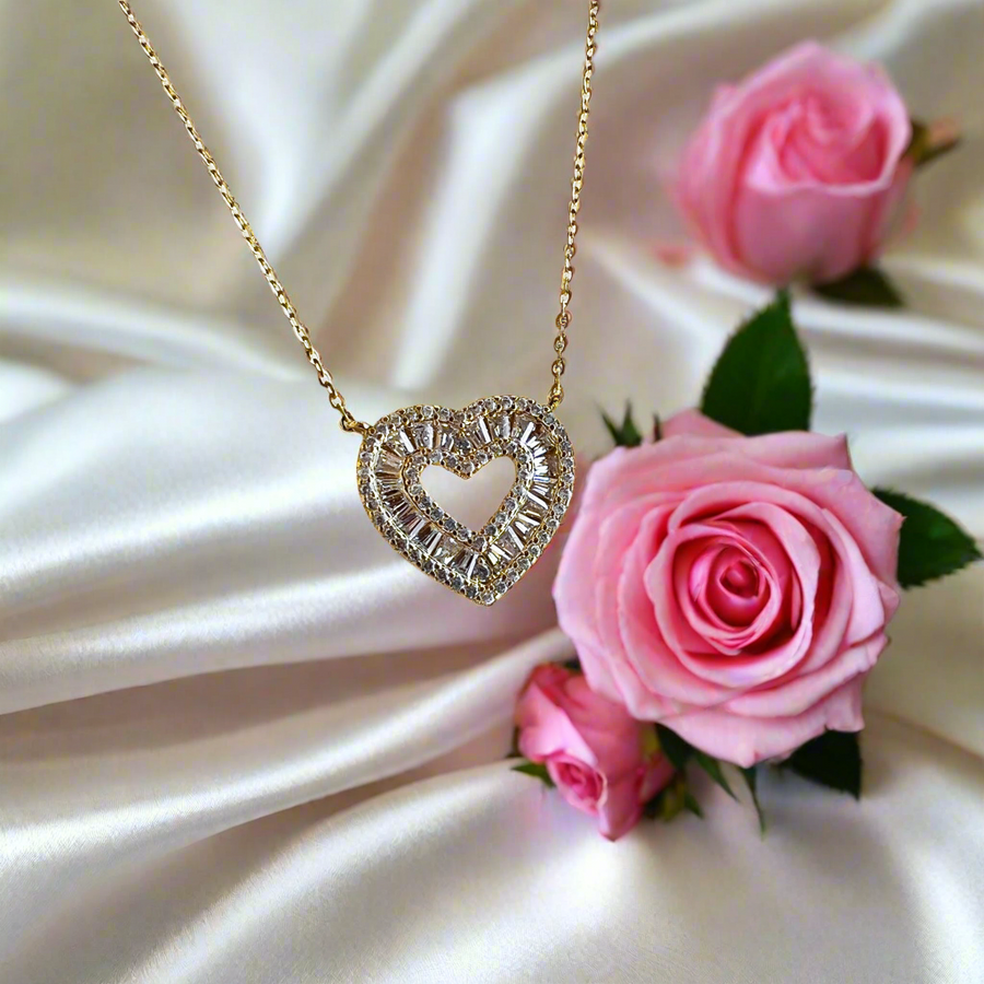 Radiant Heart Necklace | Gold Vermeil