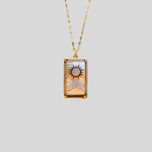 Sun Medallion Necklace | Gold Vermeil